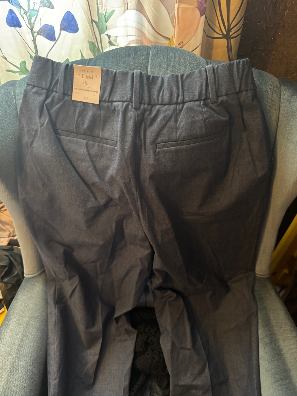 Talbots Women's Navy Straight-Leg Bristol Pants